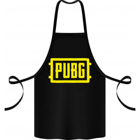 Фартук с принтом Арбуз Pubg 68 см Черный