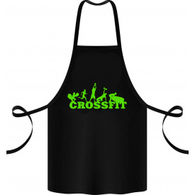 Фартук с принтом Арбуз Crossfit спорт 68 см Черный