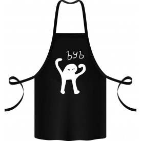 Фартук с принтом Арбуз ЪУЪ 68 см Черный