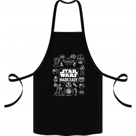Фартук с принтом Арбуз Star Wars 68 см Черный
