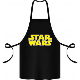 Фартук с принтом Арбуз Star wars 68 см Черный