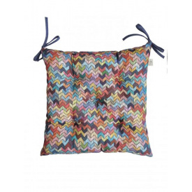 Подушка на стул Прованс MixPrint зигзаг 40х40 см Разноцветный (7171)