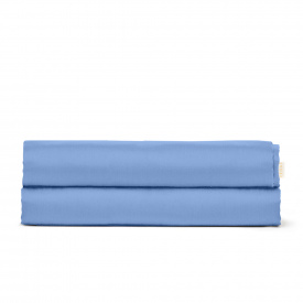 Простыня полутораспальная Cosas WAVE Ранфорс 155х240 см голубой