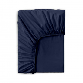 Простыня на резинке сатин 80х160 см BLUE Cosas