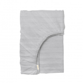 Простыня на резинке сатин 80х160 см SILVER Cosas