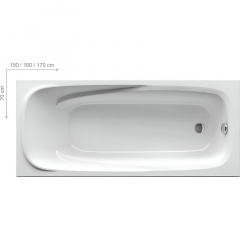 Ванна прямоугольная RAVAK VANDA II 150x70 белая (1C 77258) Павлоград