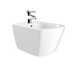 Биде подвесное Creavit Elegant EG510-00CB00E-0000 прямоугольное, безободковое, белое Житомир