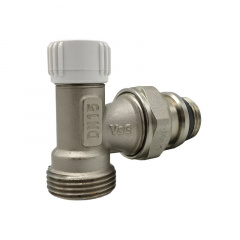 Кран радиаторный VALOGIN 1/2 "х 3/4" V&amp;G Евроконус настроечный угловой (00000022809) Ізюм