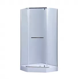Душевая кабина Lidz Dozorca LDSC9090CRMLOWTR, низкий поддон, прозрачное стекло 6 мм