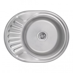 Тумба угловая кухонная №2 с врезной мойкой МАКСИ МЕБЕЛЬ Дуб сонома/Белый (5103421) Киев