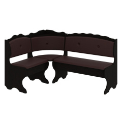 Кухонний куточок GourmetGrove-1 (шкірзам, коричневий + венге, 150х110 см) Кам'янське