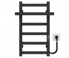 Полотенцесушитель электрический Nicolе П6 300х600 Deffi Черный JD04 (A.NI.60.30.6.E.B.R.2)