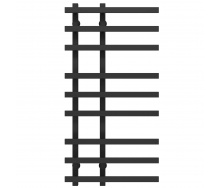 Полотенцесушитель водяной Atena П9 150х1000 Deffi Черный (A.AT.100.15.9.B.A)