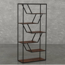Стеллаж для хранения в стиле LOFT Черный (NS-1734)