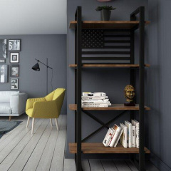 Стеллаж для хранения в стиле LOFT Черный (NS-1837) Львів