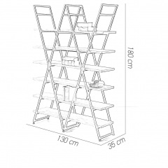 Стеллаж для хранения в стиле LOFT (NS-1729) Київ