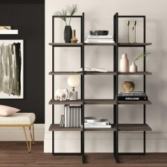 Стеллаж для хранения в стиле LOFT Черный (NS-1834) Черкаси