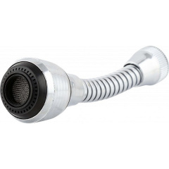 Экономитель воды аэратор насадка на кран Turbo Flex 360˚ Серебристый (hub_wj29h0) Калуш