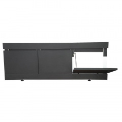 Пластиковый экран с откидными дверцами Mikola-M Креатив-Лями 3190 touch 200 см Черный матовый Мукачево
