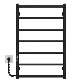 Полотенцесушитель электрический Ladder П7 500х800 Deffi Черный JD03 (C.LK.80.50.7.E.B.L.1)