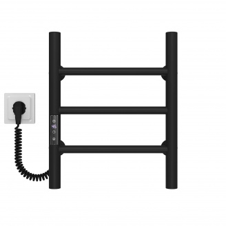 Полотенцесушитель электрический Орион П3 400х400 Deffi Черный JD03 (C.OR.40.40.3.E.B.L.1)