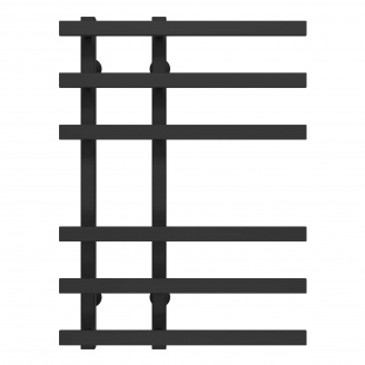 Полотенцесушитель водяной Atena П6 150х700 Deffi Черный (A.AT.70.15.6.B.A)