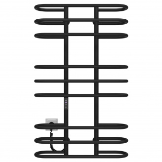 Полотенцесушитель электрический Британика П9 600х1000 Deffi Черный JD03 (C.BR.100.60.9.E.B.L.1)