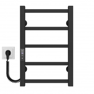 Полотенцесушитель электрический Forest П5 300х500 Deffi Черный JD04 (A.FR.50.30.5.E.B.L.2)