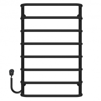 Полотенцесушитель электрический Стандарт П8 500х800 Deffi Черный EF16 (D.SS.80.50.8.E.B.L.5)