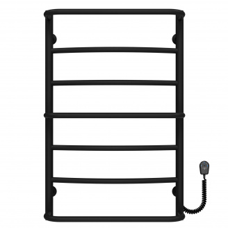 Полотенцесушитель электрический Аквамикс П7 500х800 Deffi Черный EF16 (C.AM.80.50.7.E.B.R.5)