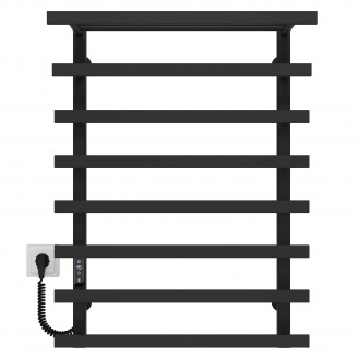 Полотенцесушитель электрический Agata П8 400x800 Deffi Черный JD04 (A.AG.80.40.8.E.W.L.4)
