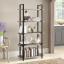 Стеллаж для хранения в стиле LOFT Черный (NS-1806) Кропивницкий