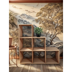 Стеллаж Tobi Sho GT-39 для книг, декора на 6 ячеек 1071х1076х280 мм Дуб сонома Кушугум