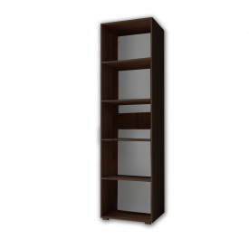 Пенал открытый Tobi Sho ST-0020 для книг, декора 600х2190х500 мм Венге темный