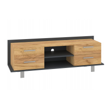 Тумба для TV Portio (140х40х48 см, антрацит + тахо)