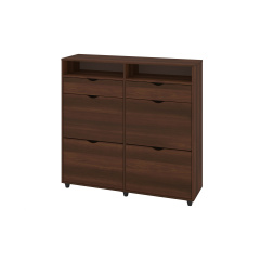 Тумба для взуття Clario (118,6х34х113,5 см, горіх) Вишгород