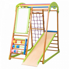 Дитячий спортивний комплекс для будинку SportBaby BabyWood Plus дерев'яний