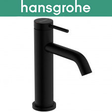 Смеситель Hansgrohe (art 73310670) для раковины однорычажный, Tecturis S Single lever basin mixer 110 with pop-up waste set, Чёрный мат