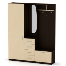 Передпокій Компаніт Тамара 1600 мм дсп венге-сонома-комбі