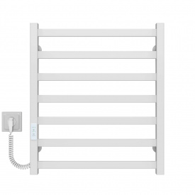 Полотенцесушитель электрический Avast П7 500х600 Deffi Белый WD04 (B.AV.60.50.7.E.W.L.4)