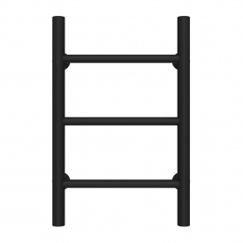 Полотенцесушитель водяной Орион П3 400х500 Deffi Черный (C.OR.50.40.3.B.B)