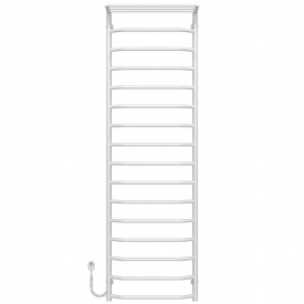 Полотенцесушитель электрический Трапеция с полкой П16 500х1700 Deffi Белый EF16 (C.TP.170.50.16.E.W.L.5)