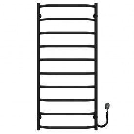 Полотенцесушитель электрический Трапеция П10 500х1100 Deffi Черный EF16 (C.TR.110.50.10.E.B.R.5)
