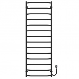 Полотенцесушитель электрический Трапеция П14 500х1500 Deffi Черный EF16 (C.TR.150.50.14.E.B.R.5)