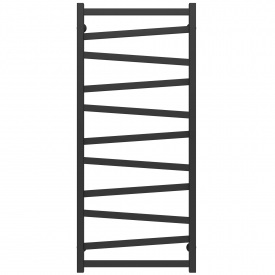 Полотенцесушитель водяной Alpha П11 500х1200 Deffi Черный (A.AL.120.50.11.B.A)