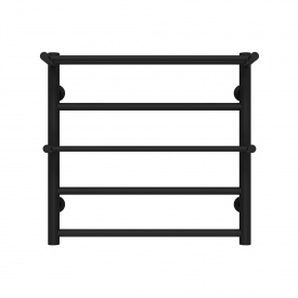 Полотенцесушитель водяной Терма Плюс П5 500х500 Deffi Черный (C.TA.50.50.5.B.B)