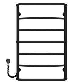 Полотенцесушитель электрический Аквамикс П7 500х800 Deffi Черный EF16 (C.AM.80.50.7.E.B.L.5)