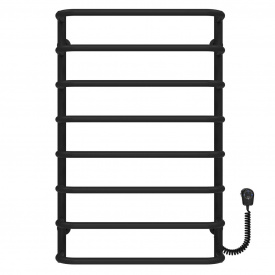 Полотенцесушитель электрический Стандарт П8 500х800 Deffi Черный EF16 (D.SS.80.50.8.E.B.R.5)