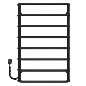 Полотенцесушитель электрический Стандарт П8 500х800 Deffi Черный EF16 (D.SS.80.50.8.E.B.L.5)