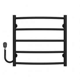 Полотенцесушитель электрический Классик П5 500х500 Deffi Черный EF16 (C.DK.50.50.5.E.B.L.5)